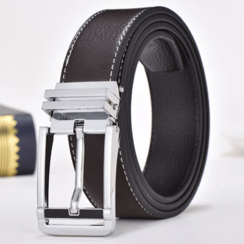 Levoire | Ceinture Élégante Durable Homme Brun foncé