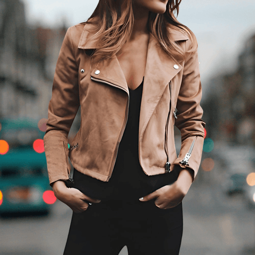 Levoire | Veste en cuir moderne pour femmes Design élégant et intemporel