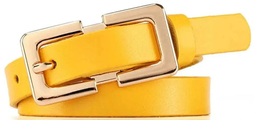 Levoire | Ceinture En Cuir Véritable Douce Pour Femmes Avec Boucle Dorée