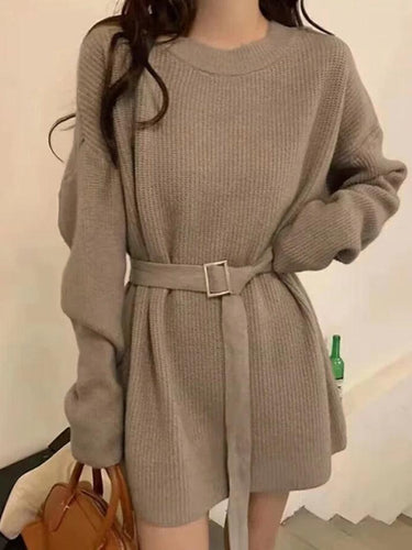 Levoire | Robe Mini Ceinture Unie