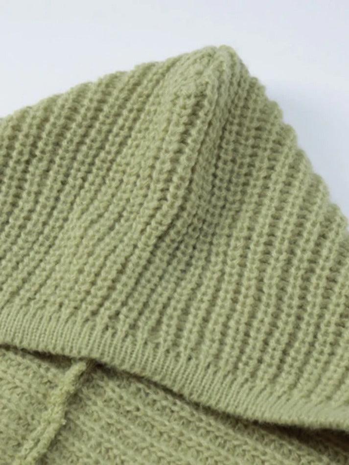Levoire | Sweat À Capuche Uni Avec Tricot En Câble
