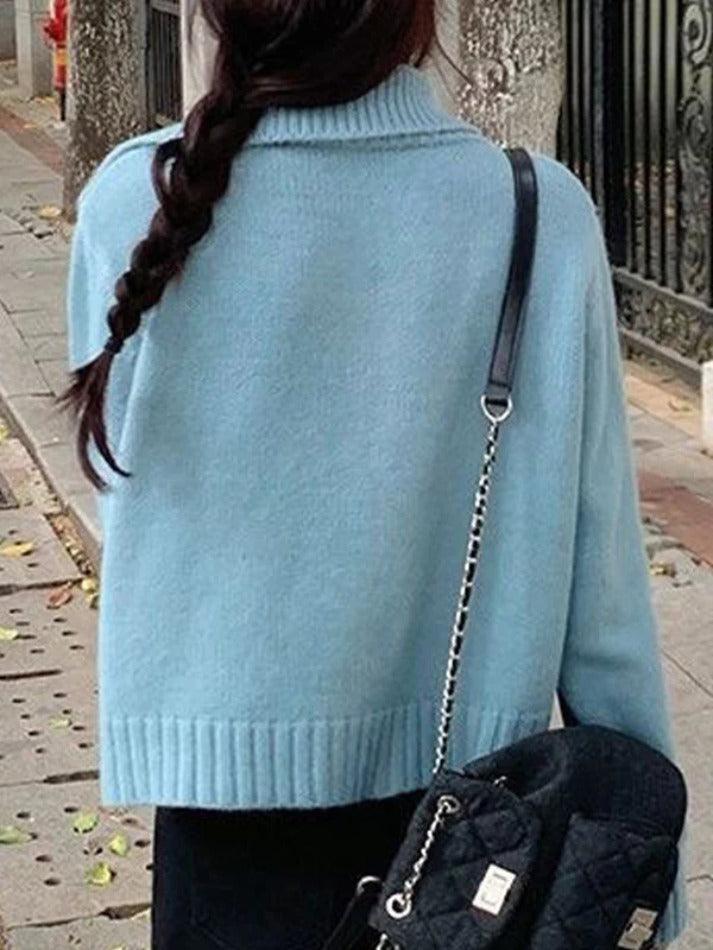 Levoire | Design Solides À Revers En Tricot Cardigan