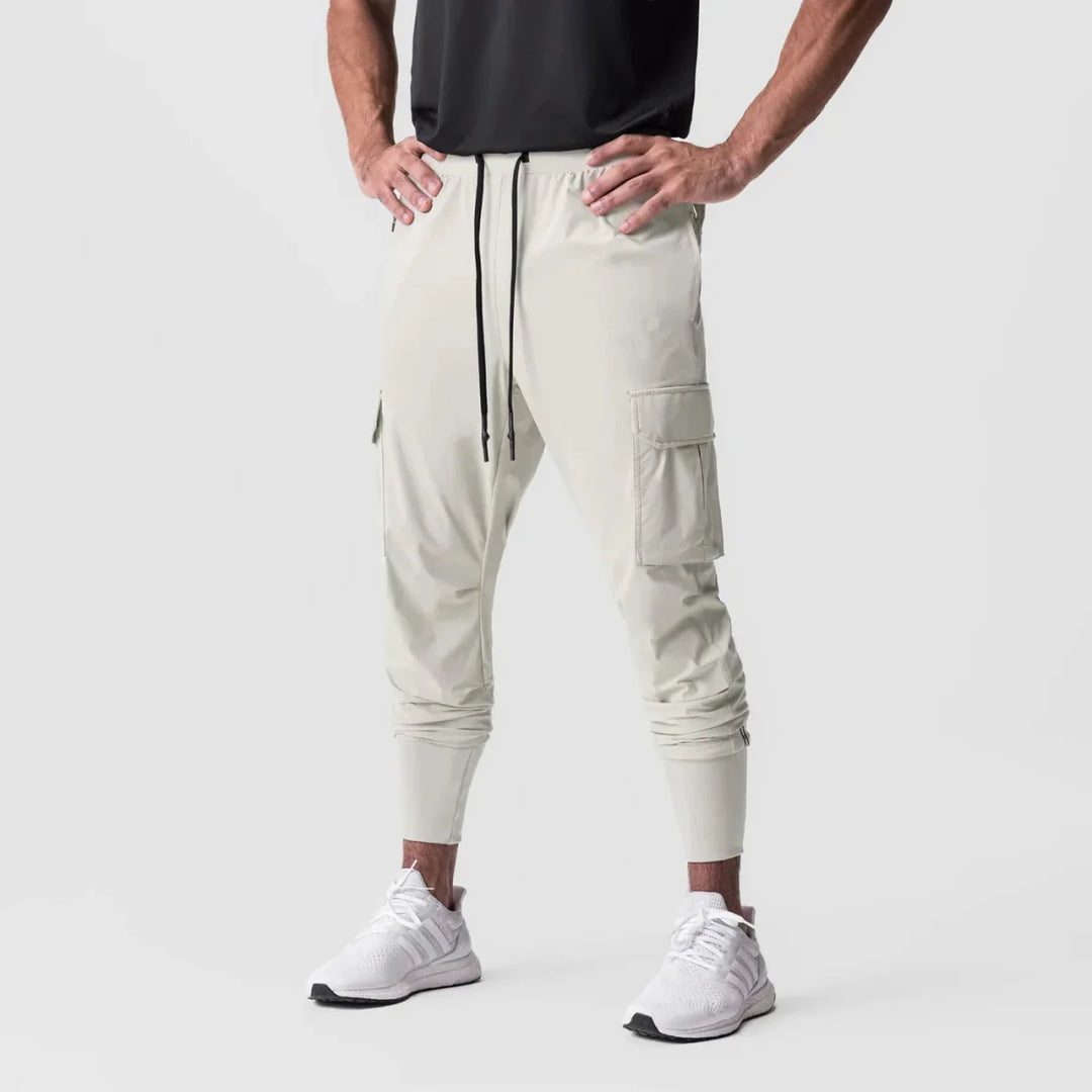 Levoire | Pantalons Cargo Slim Fit Avec Poches Blanc