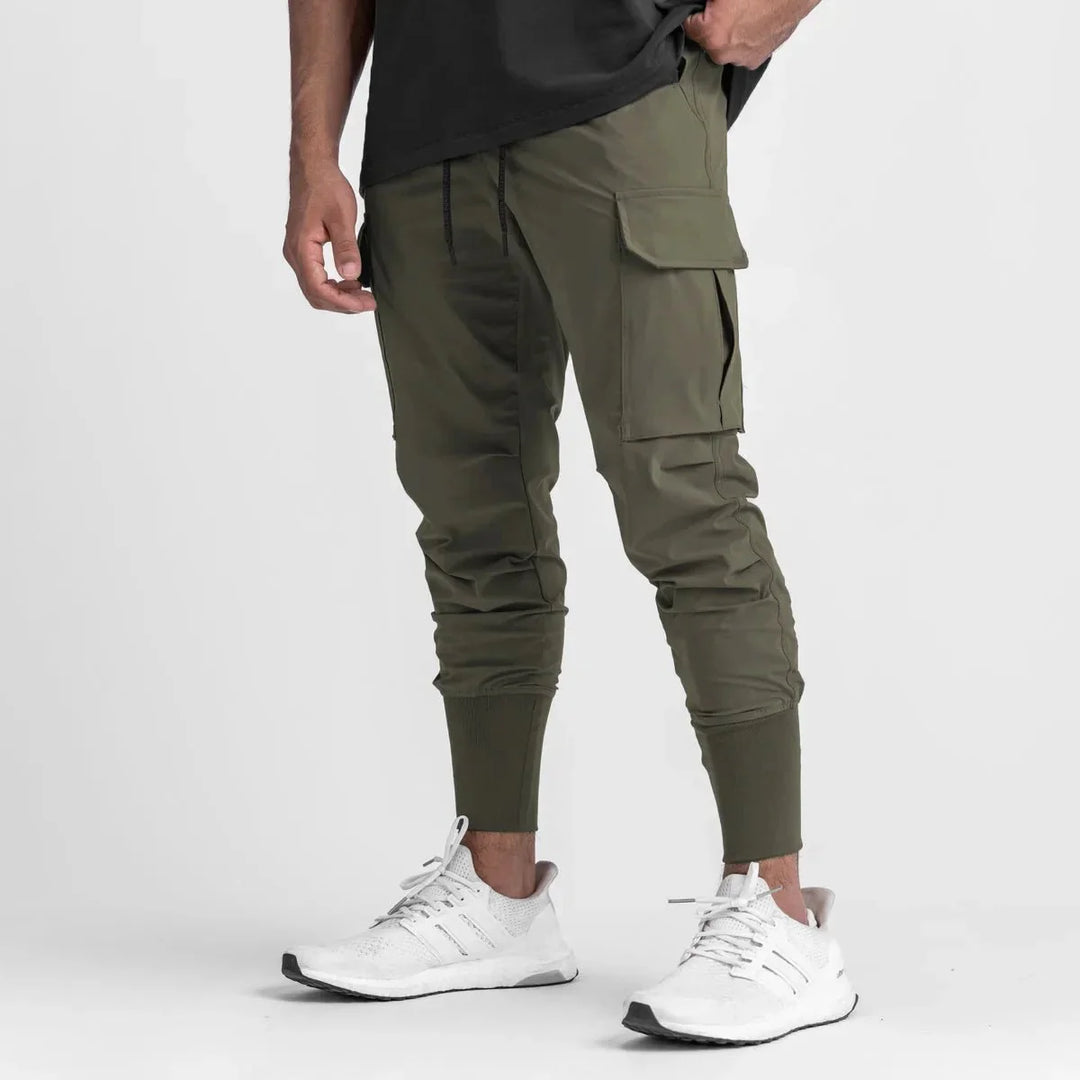 Levoire | Pantalons Cargo Slim Fit Avec Poches Vert
