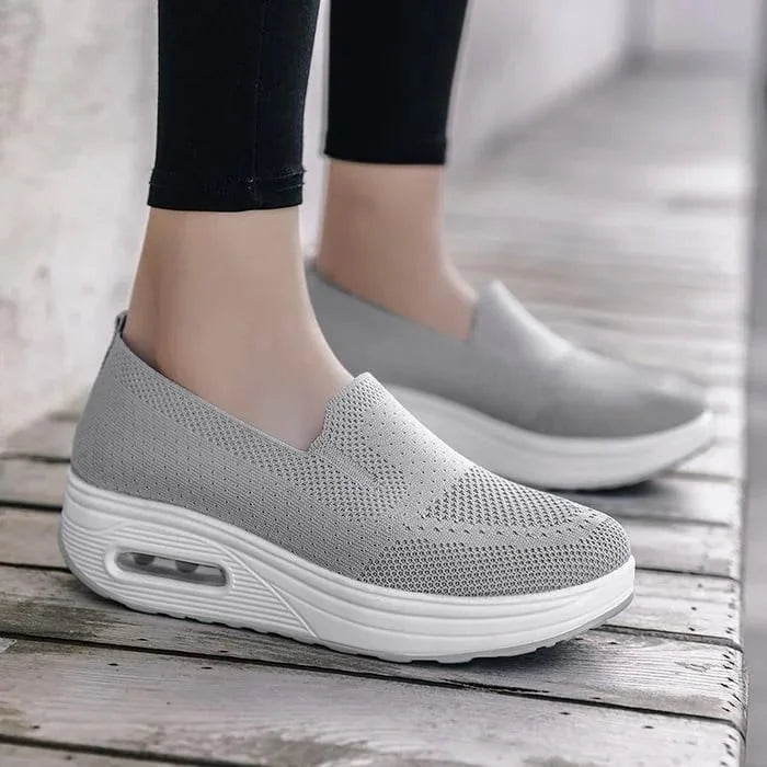 Levoire | Chaussures De Loisirs Orthopédiques Pour Femmes Confortables, Supportantes & Élégantes Gris