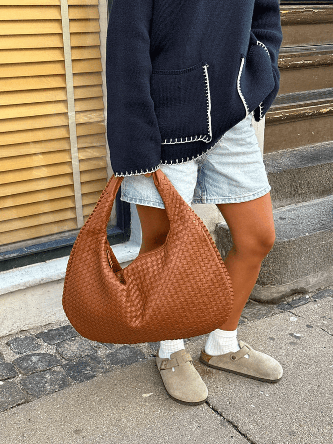 Levoire | Sac à bandoulière en cuir tendance sac à main Braun