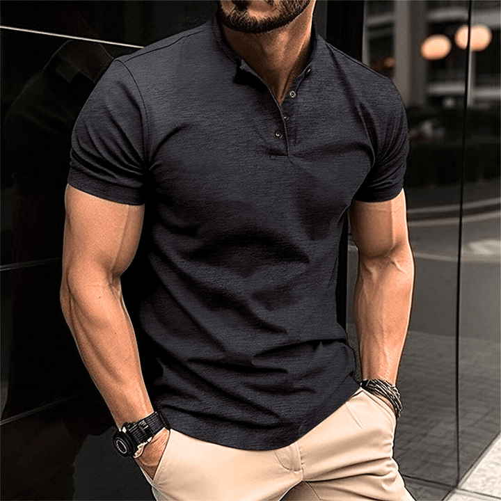 Levoire | Polo Shirt Hommes Confort en Coton Mode Homme Design Classique Noir