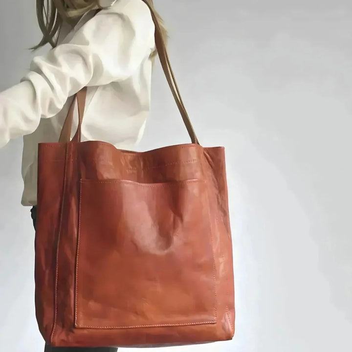 Levoire | Sac En Cuir De Récolte De Vin Fait À La Main Braun