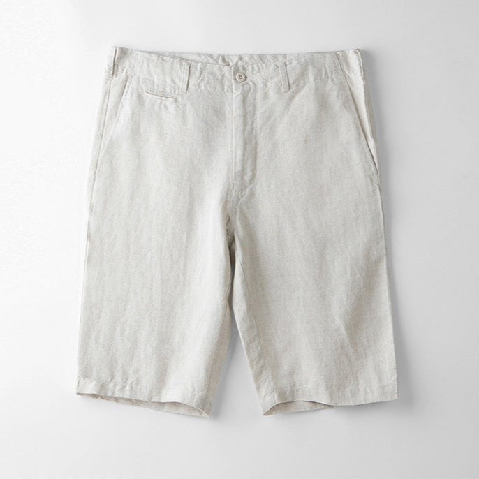 Levoire | Shorts Sur Mesure En Lin Crème toscane