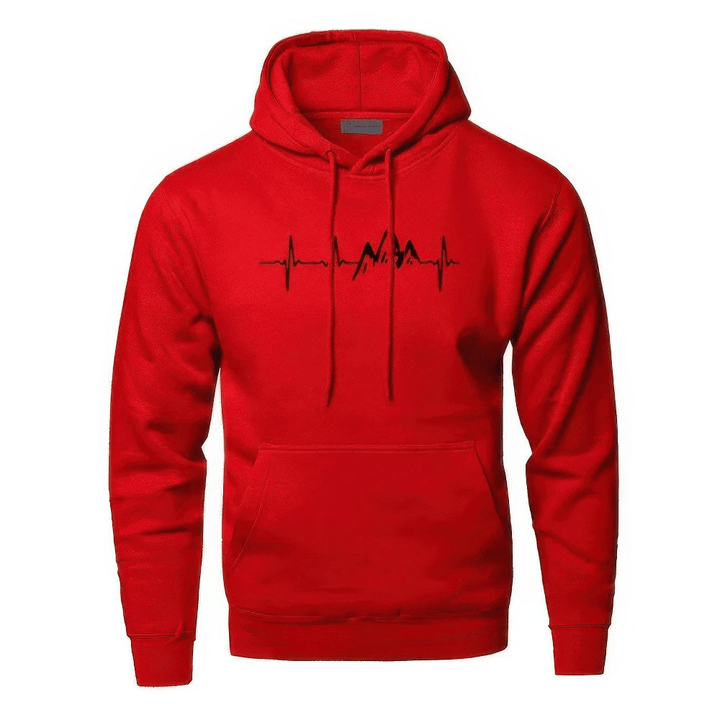Levoire | Sweat à capuche pour hommes Gilet Rot
