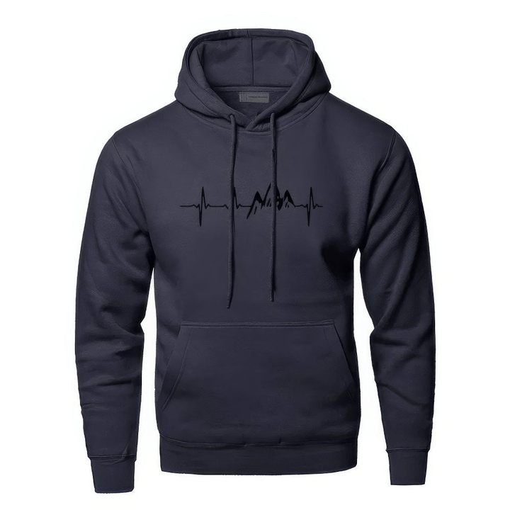 Levoire | Sweat à capuche pour hommes Gilet Bleu
