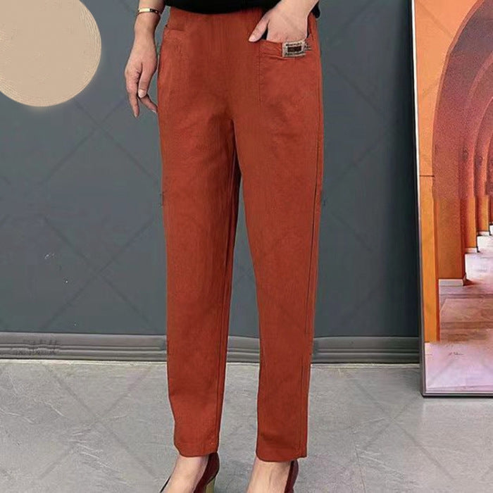 Levoire | Pantalons En Coton Pour Femmes Rot