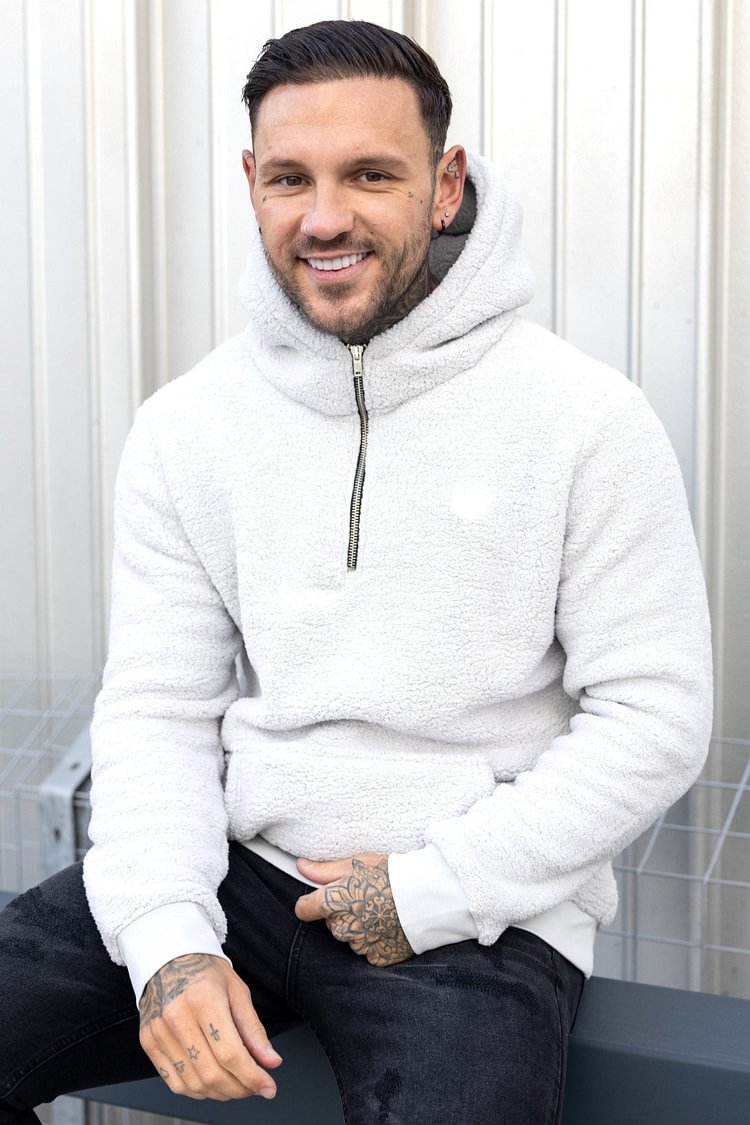 Levoire | Sweat à capuche chaud Blanc