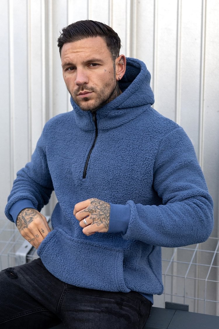 Levoire | Sweat à capuche chaud Bleu