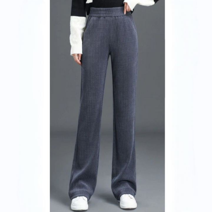Levoire | Pantalons pour femmes à taille élastique Gris