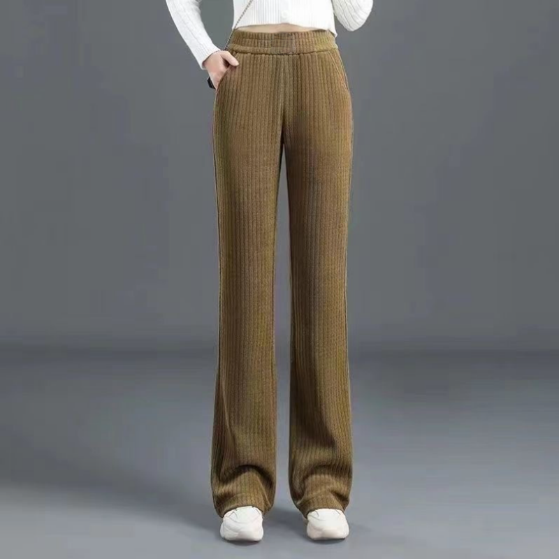 Levoire | Pantalons pour femmes à taille élastique Jaune