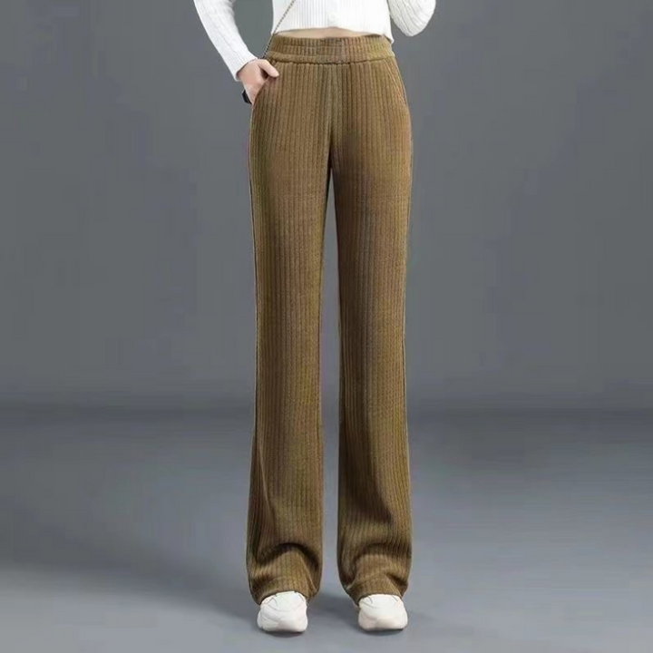 Levoire | Pantalons pour femmes à taille élastique Jaune