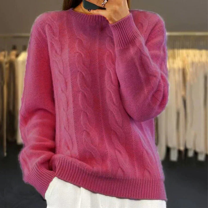 Levoire | Pull En Tricot Élégant Pour Femmes Rose foncé