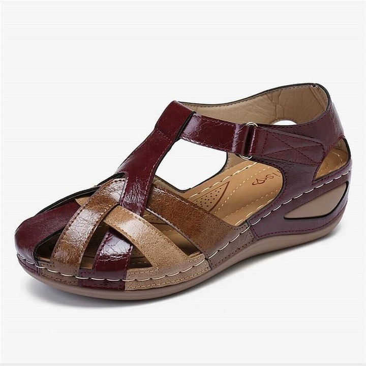 Levoire | Mocassins En Cuir Orthopediques Au Style Luxueux Rouge