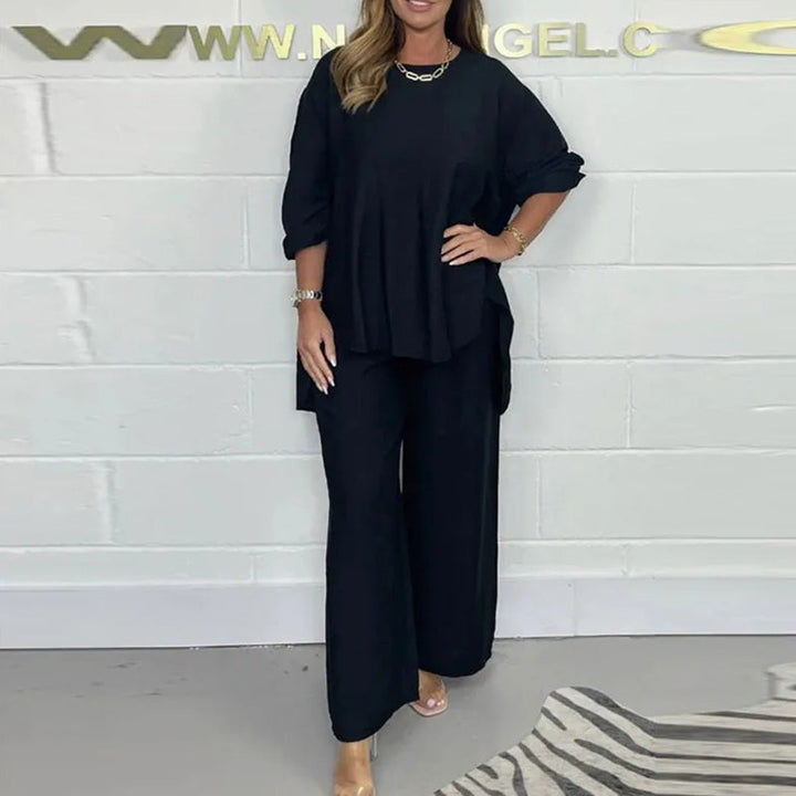 Levoire | Set Topmanches Longues Et Pantalon Haute Taille