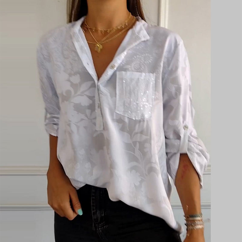 Levoire | Robe décontractée à motifs léopard Blanc