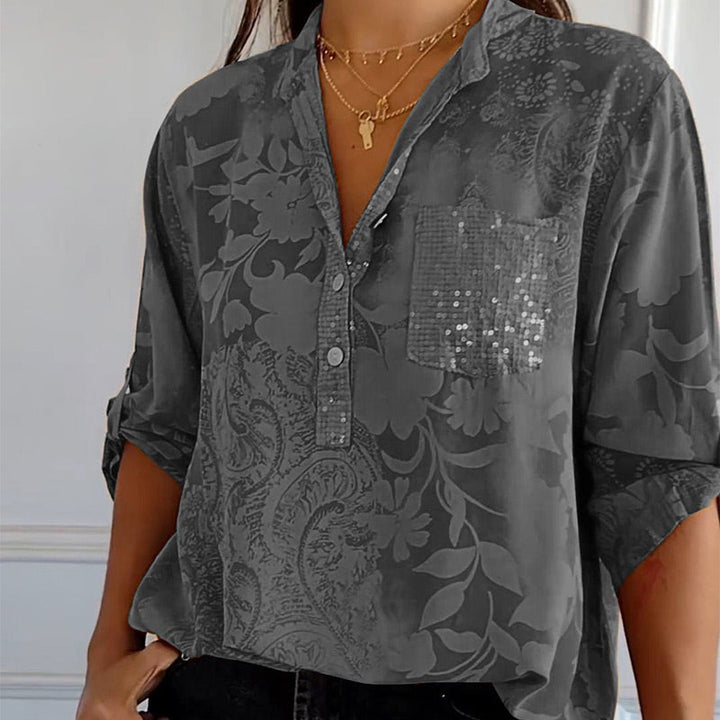 Levoire | Robe décontractée à motifs léopard Gris foncé