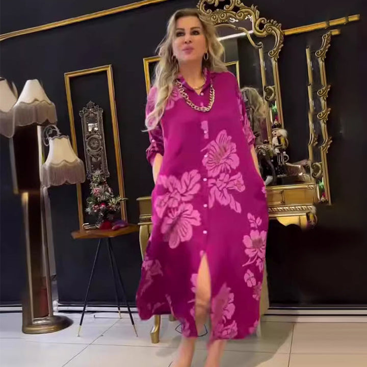 Levoire | Robe Maxi T-Shirt Décontractée À Manches Longues Pour Femmes