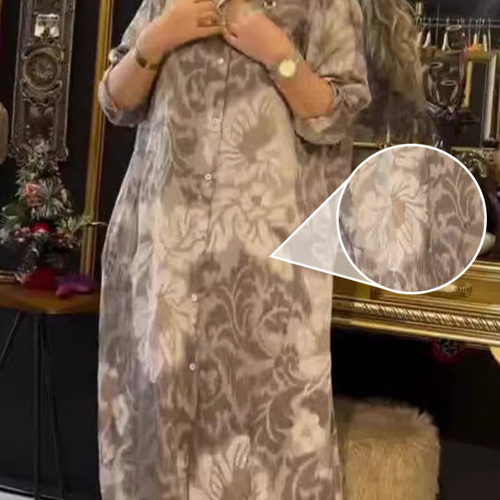 Levoire | Robe Maxi À Manches Longues Décontractée