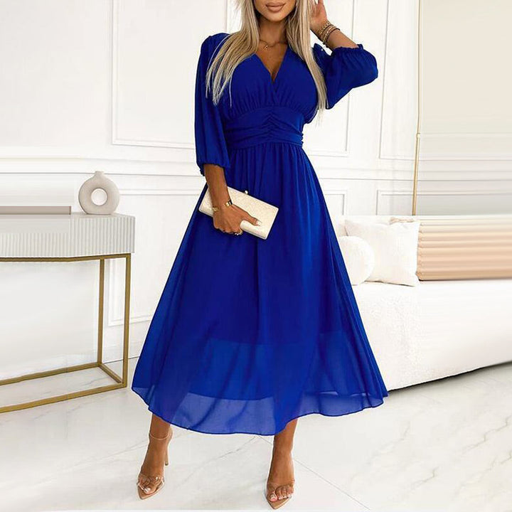 Levoire | Robe En Chiffon Lger Bleu