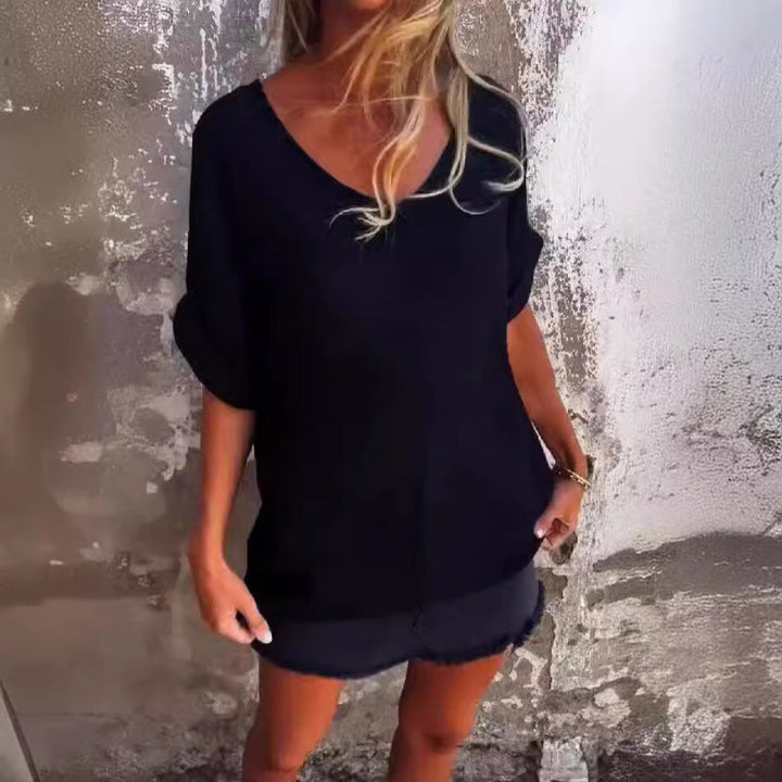 Levoire | Bergroes Tshirt Avec Dcollet Noir