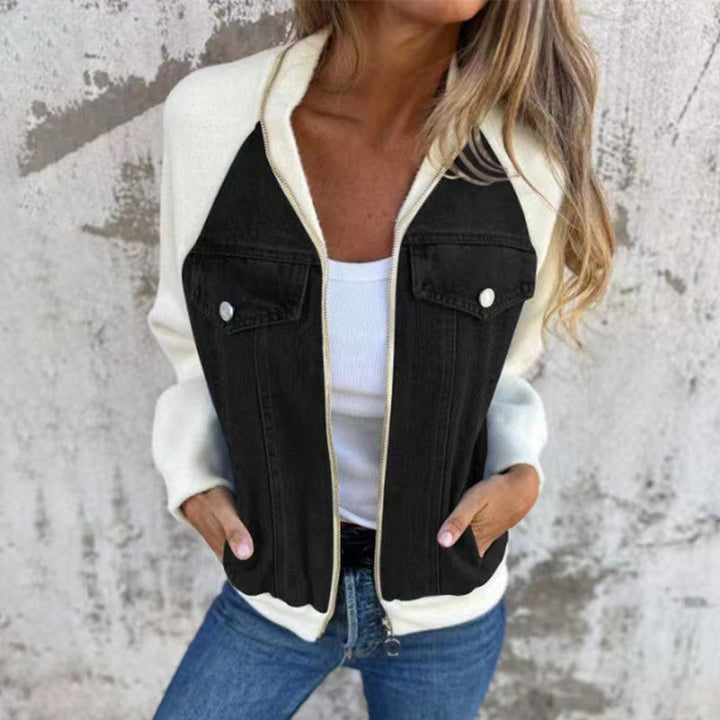 Levoire | Veste à zip- en jean Blanc