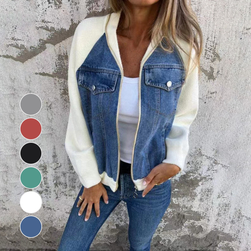 Levoire | Veste à zip- en jean