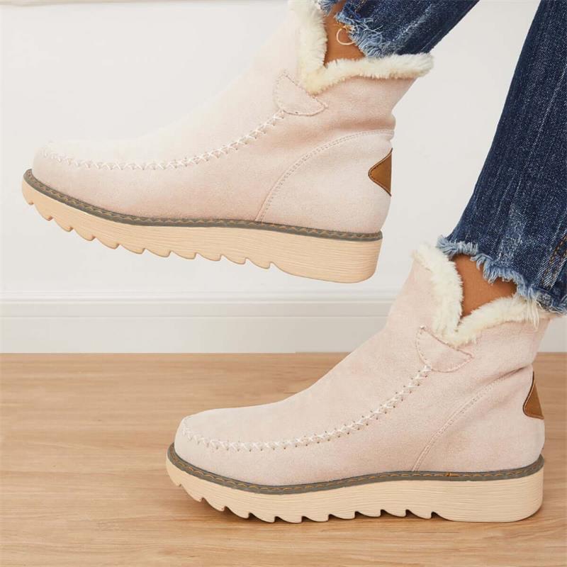 Levoire | Chaussures De Cheville Non Glissantes, Confortables Et Chaudes Beige