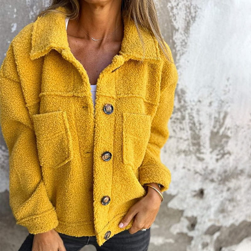 Levoire | Revers Chauffante Blouson Court Jaune