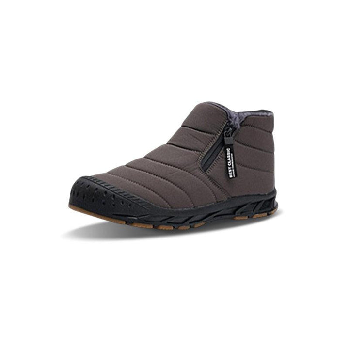 Levoire | Bottes De Neige Imperméables Et Chaudes En Cuir Synthétique Gris