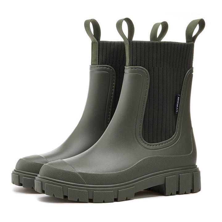 Levoire | Bottes imperméables à semelles épaisses Vert