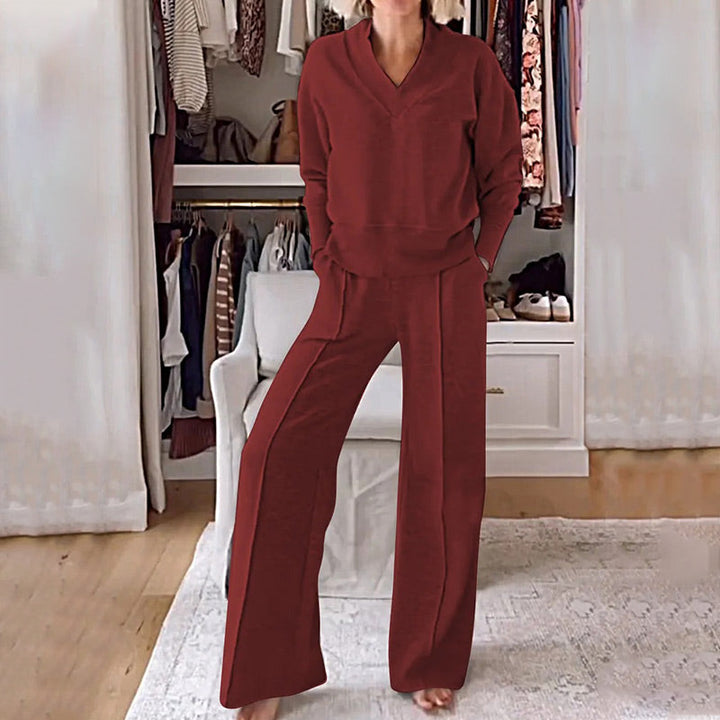 Levoire | Ensemble Casual Pour Femmes Rouge