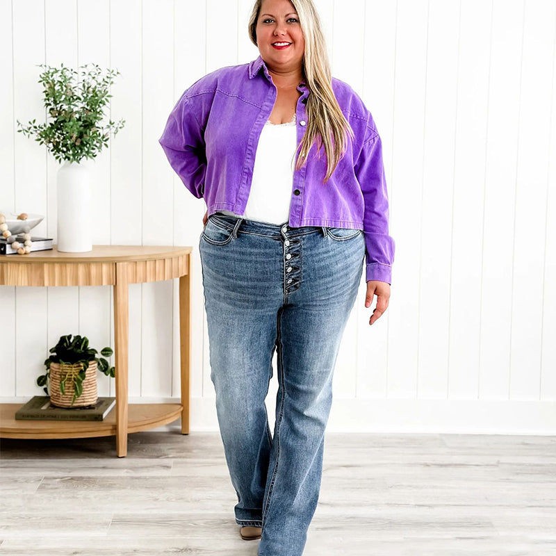 Levoire | Femmes Bootcut Jeans Avec Boutons