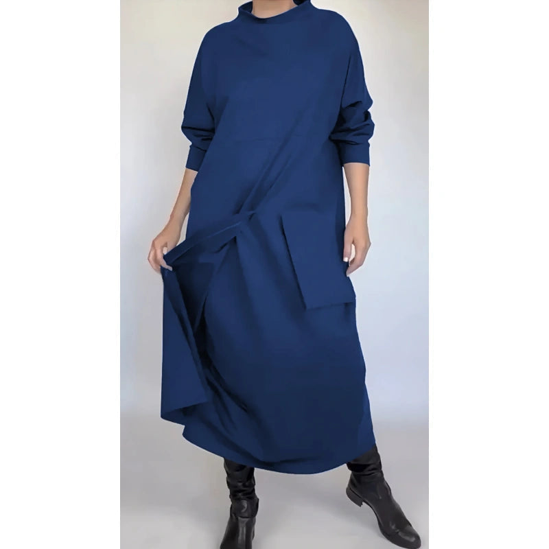 Levoire | Robe longue, ample et large Bleu