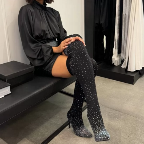 Levoire | Bottes mi-hauteur à bout glissant et confortable