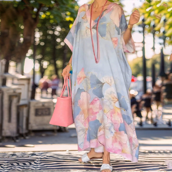 Levoire | Robe à fleurs élégante Bleu