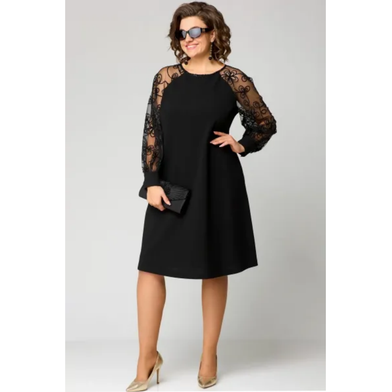 Levoire | Robe En Lace Lgante Avec En Col Rond