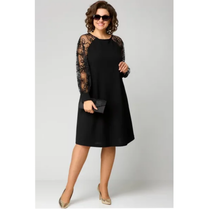Levoire | Robe En Dentelle Chic Avec Manches Élégantes 4XL