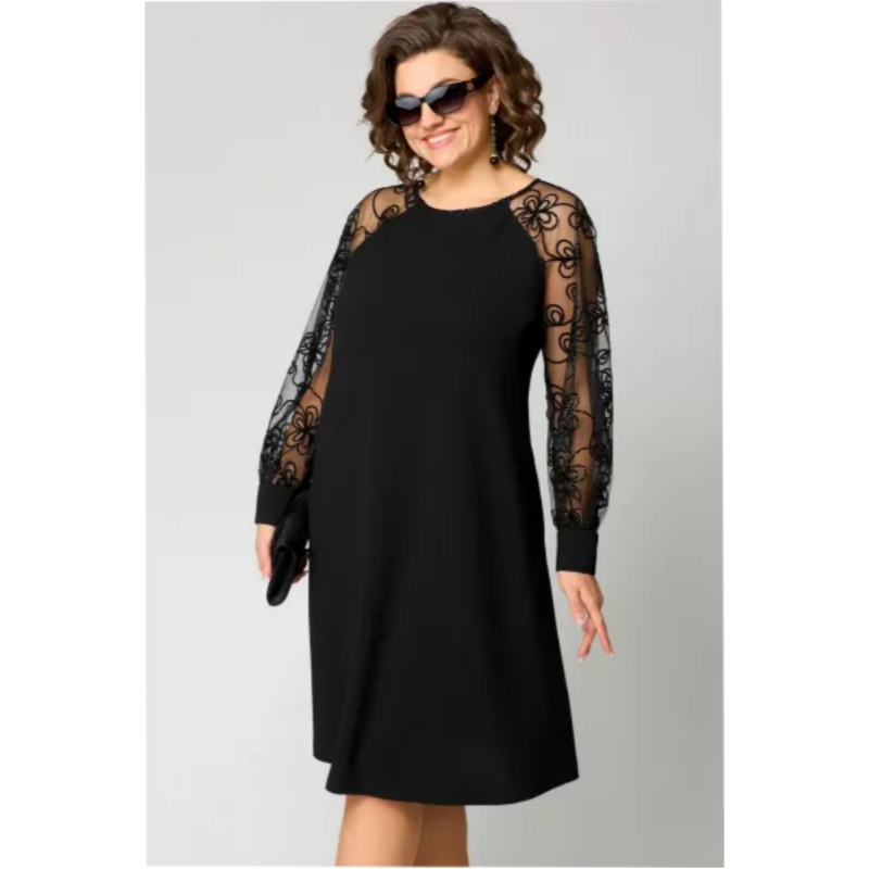 Levoire | Robe En Lace Lgante Avec En Col Rond