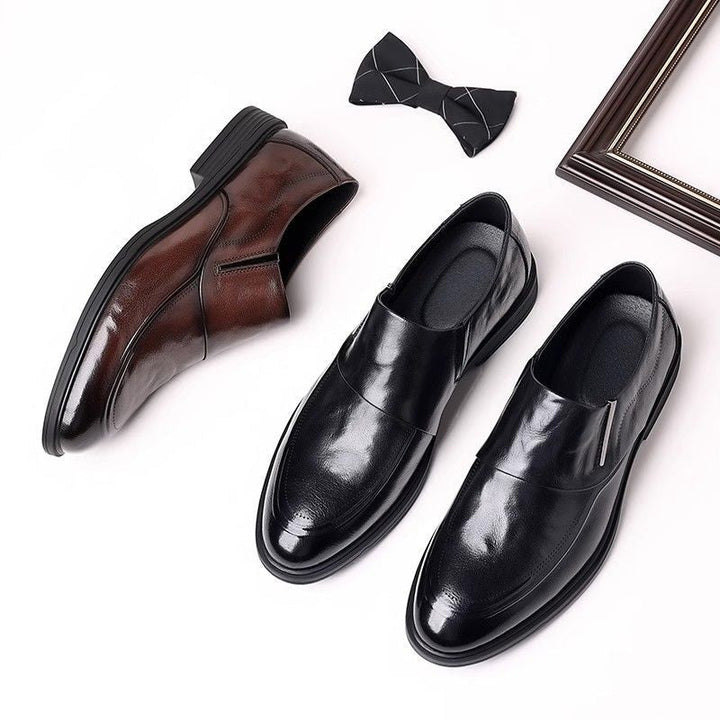 Levoire | Chaussures en cuir luxueuses faites à la main pour hommes Noir+Brun