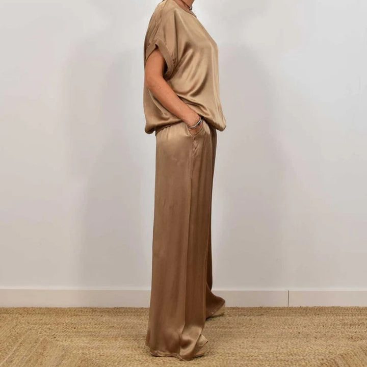 Levoire | Ensemble En Satin À Deux Pièces