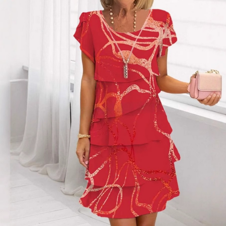 Levoire | Robe Plissée Pour Femmes Rouge
