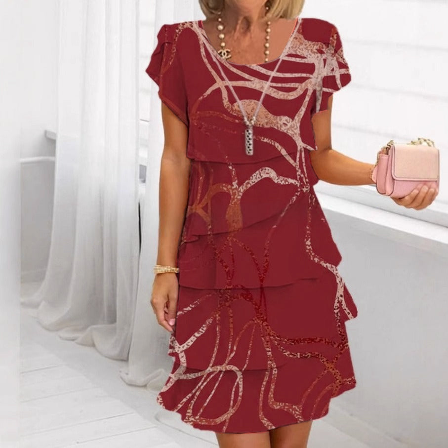 Levoire | Robe Plissée Pour Femmes Bourguignon