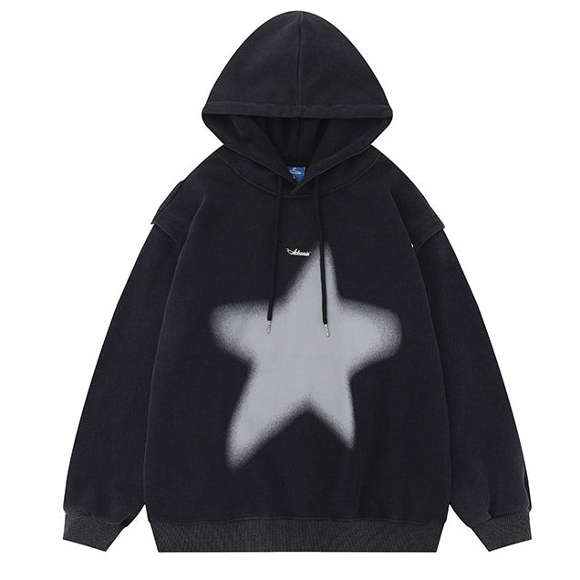 Levoire | Sweat à capuche moderne et polyvalent Noir