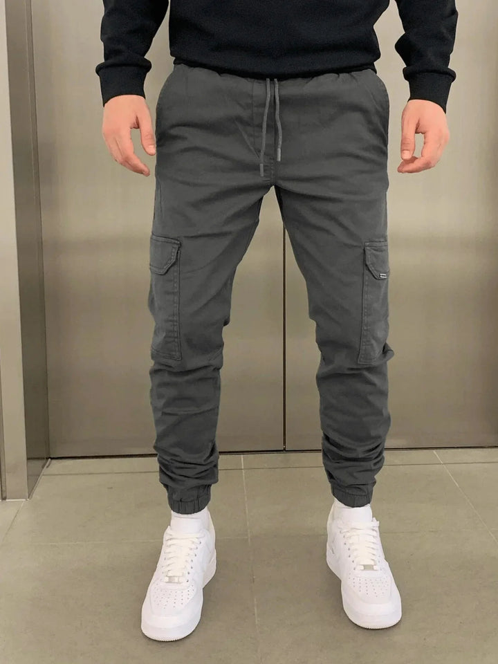 Levoire | Pantalon Cargo Premium Gris foncé